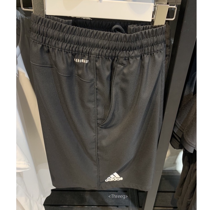 🏀ADIDAS AEROREADY 網球短褲 拉鍊袋 透氣 吸濕排汗 百搭 黑色 男款 H35940