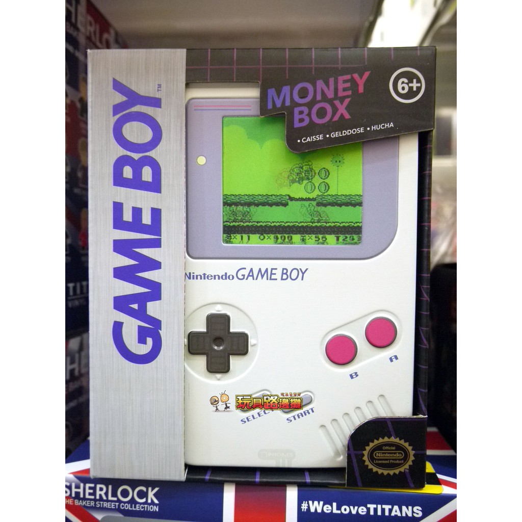 {玩具路邊攤} 正版授權 英國設計品牌 任天堂 Game Boy 造型 金屬 存錢筒 撲滿