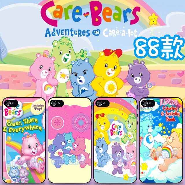 CareBears彩虹熊 手機殼iPhone X 8 7 Plus 6S 5s 三星A7 J7 S6 S7 Note 5