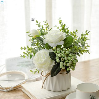 【開心購】 客廳裝束裝飾花客廳【開心購】高檔2020新款假花朵擺設小清新餐桌桌面茶幾擺件
