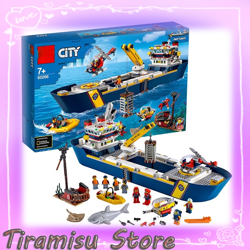 LEGO 樂高 CITY 城市系列 60266 海洋探索船793pcs BELA 11617