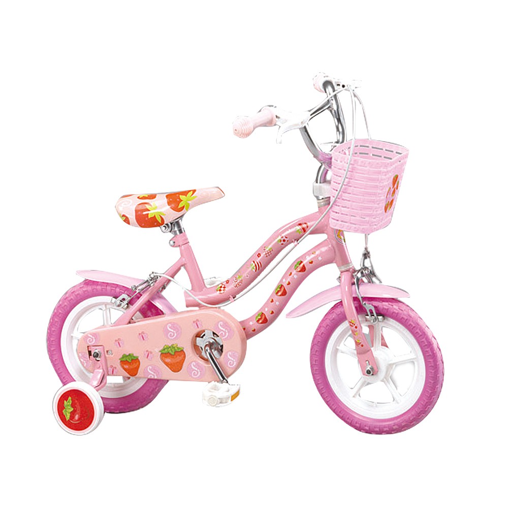 親親CCTOY 草莓12吋兒童腳踏車 ZS1250P 粉紅色 （福利品 細小刮傷停產出清）