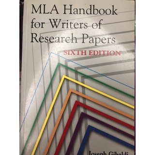 MLA HANDBOOK FOR WRITERS OF RESEARCH PAPERS 6版