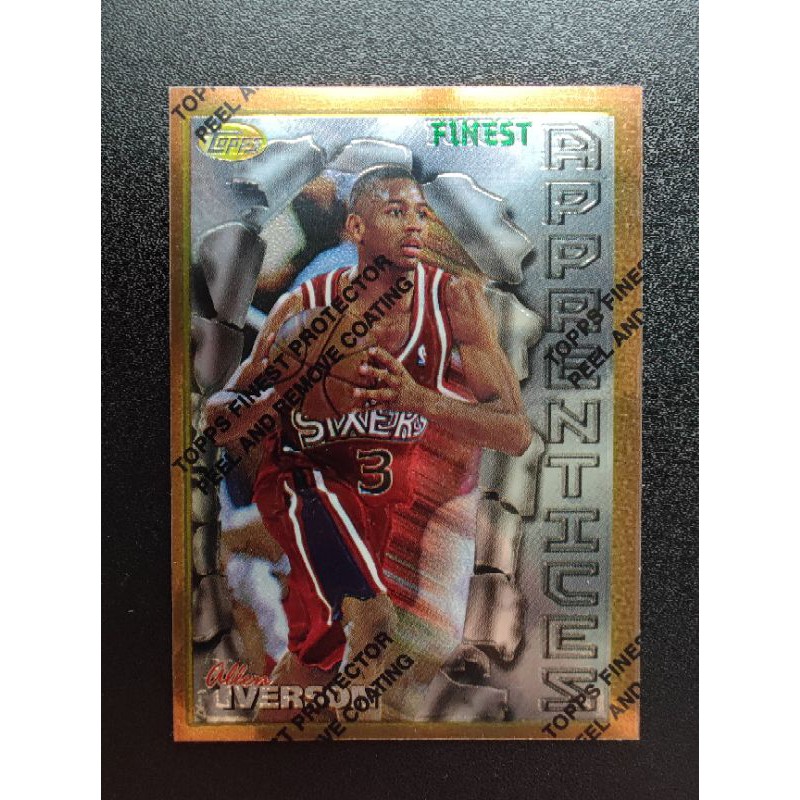 新人卡 1996-97 TOPPS FINEST #69 ALLEN IVERSON RC CHROME ROOKIE