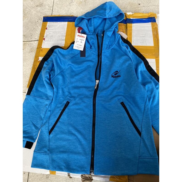 桌球孤鷹 桌球衣 正品NITTAKU(女款-男款)長袖外套 (藍色3183AW型號) 材質佳