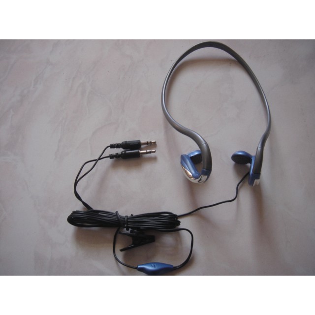 (大樹的家): 清倉價全新時尚頸掛式耳機3.5MM(MP3 MD IPOD CD隨身聽皆可適用)