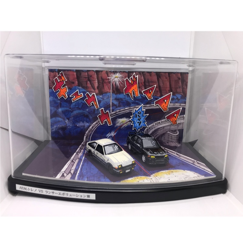 Tomica 多美頭文字d 場景1 64 藤原拓海須藤京ㄧinitial D Evo 3 Ae86 漫畫版手繪 蝦皮購物