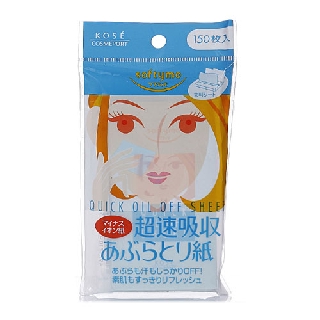 Kose高絲 softymo負離子瞬淨吸油麵紙(150枚入)【小三美日】D310115