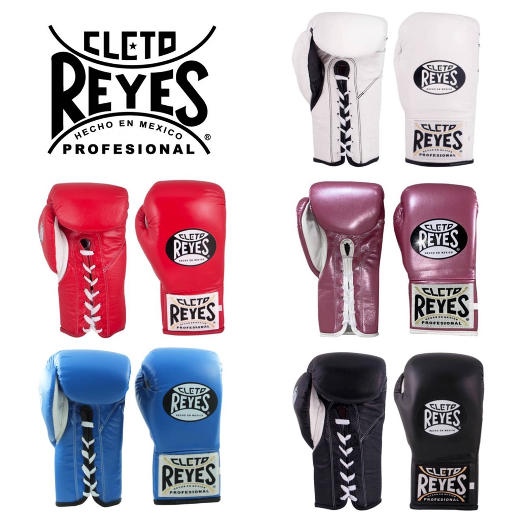 民生拳館] Cleto Reyes Safetec 墨西哥綁帶式真皮拳套拳擊手套10OZ