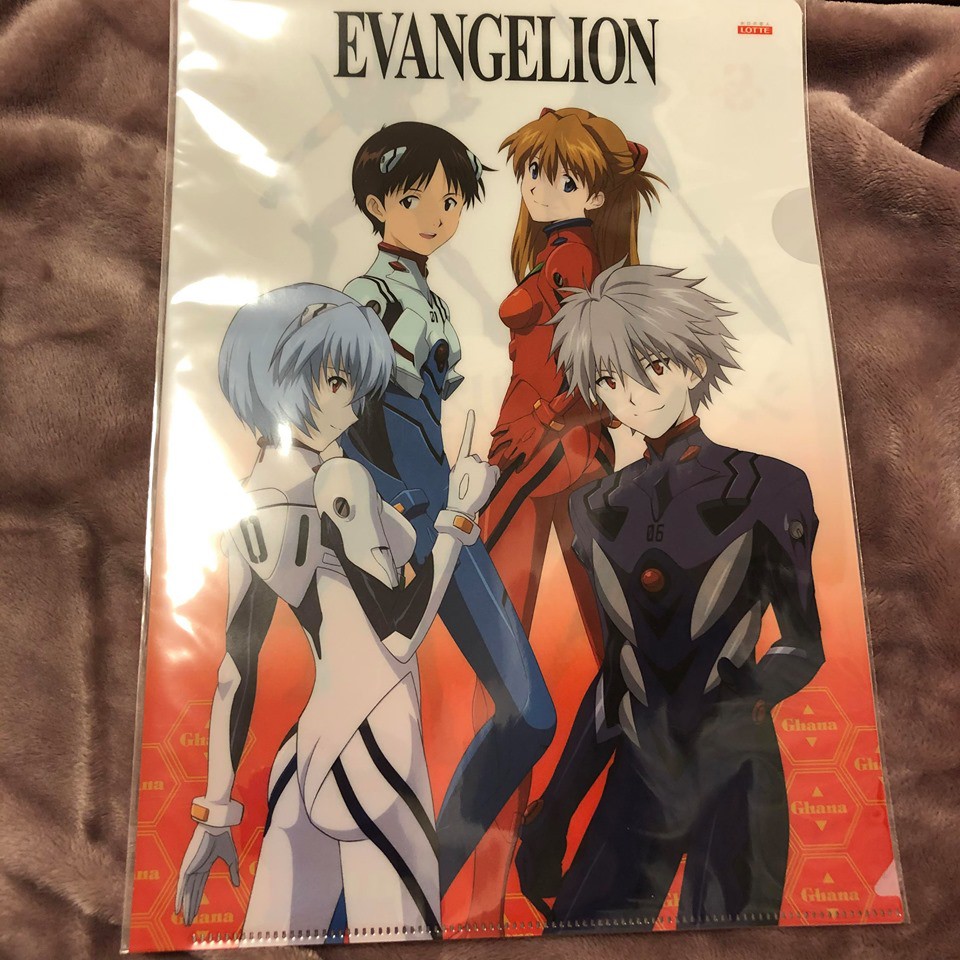ｋｓ現貨 日版特典新世紀福音戰士eva 劇場版綾波零明日香碇真嗣渚a4文件夾資料夾 蝦皮購物