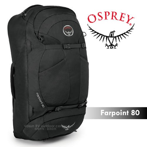 【美國 OSPREY】特價6折》Farpoint 80L 多功能輕量合金背板自助旅行背包.行李箱.旅行袋