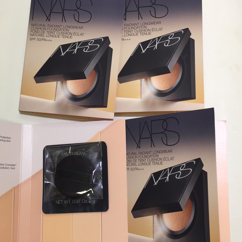 NARS  #超持久亮顏氣墊粉餅 2g + 專用小型氣墊 粉撲。送CHANEL睫毛膏