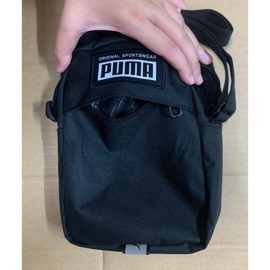PUMA斜背包 (小ㄉ-07888901黑色) Academy側背包 隨身包 小方包 正品