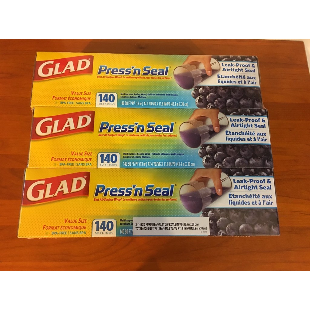 Costco 好市多 Glad Press'n Seal  強力保鮮膜 3入