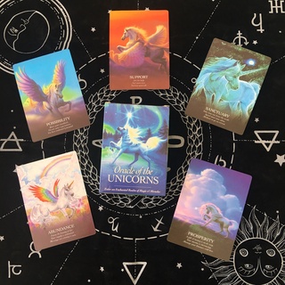 「寶時玄境」獨角獸神諭卡 贈中文翻譯 Oracle of the UNICORNS 英文訂製卡牌 桌遊