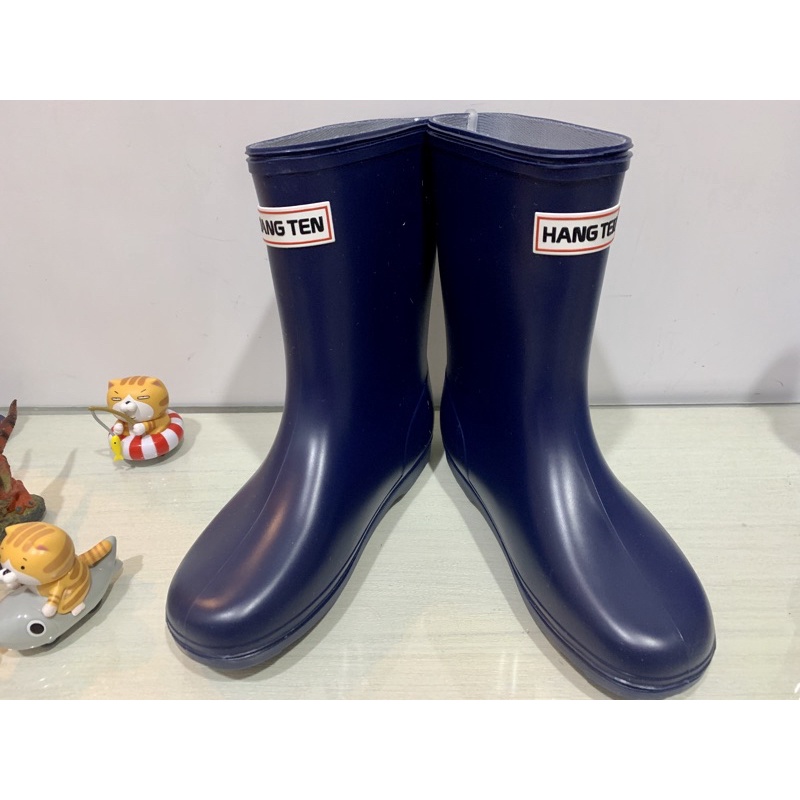 日本直購 日本製現貨 "Hang Ten"兒童 雨鞋 雨靴 桃紅，藍19公分各一