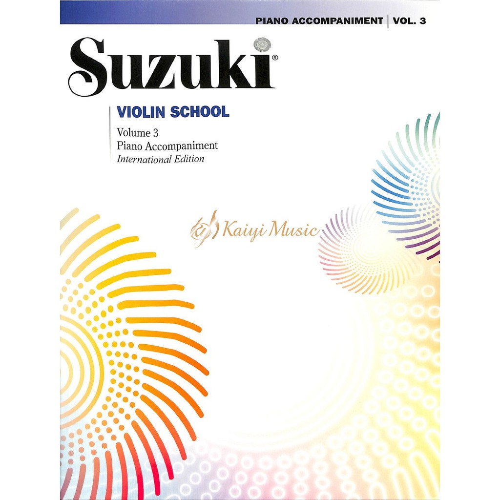 【凱翊︱鈴木】小提琴教本第3冊之〔鋼琴伴奏譜〕Suzuki Violin Vol.3 Piano Acc.