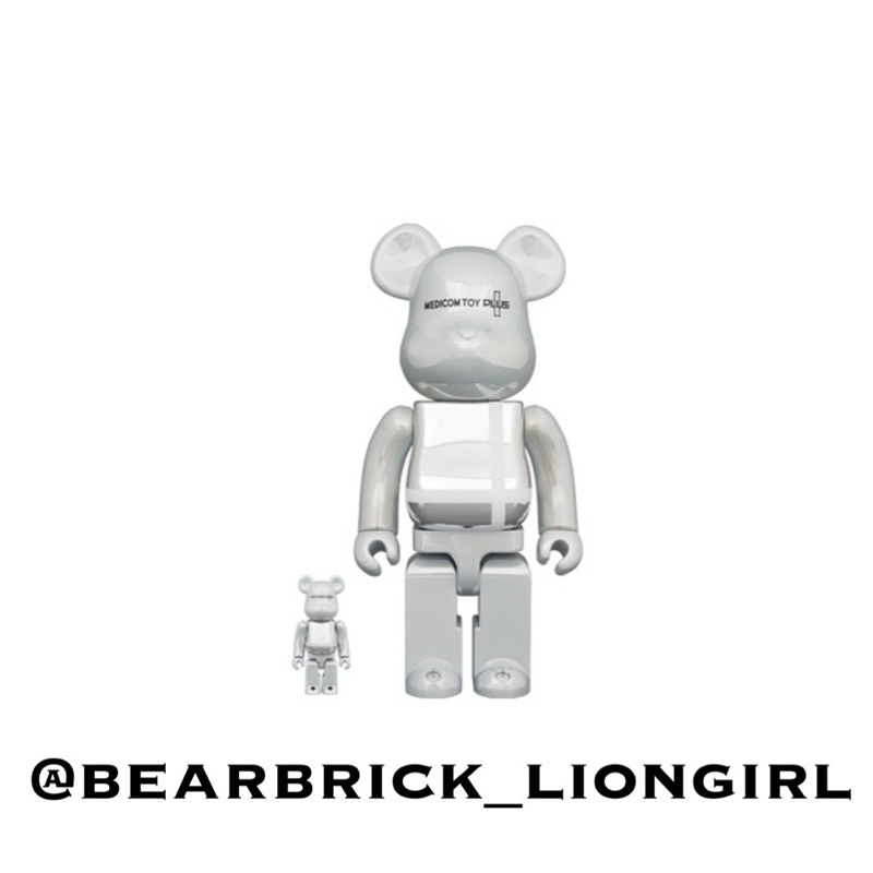 BE@RBRICK MEDICOM TOY PLUS SILVER/GOLD Chrome ver. 500%