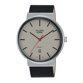 ALBA 雅柏 簡約皮帶銀錶-灰面43mm(VJ42-X269Z/AS9H45X1)【ERICA STORE】