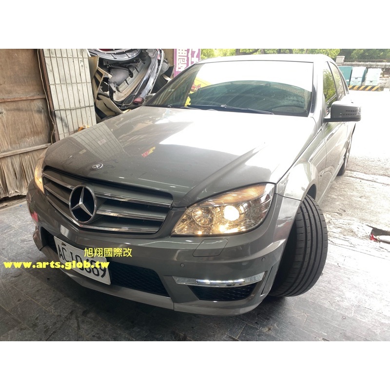 BENZ W204 C300 NEW STYLE PP C63小改款前保桿空力套件2008-2010