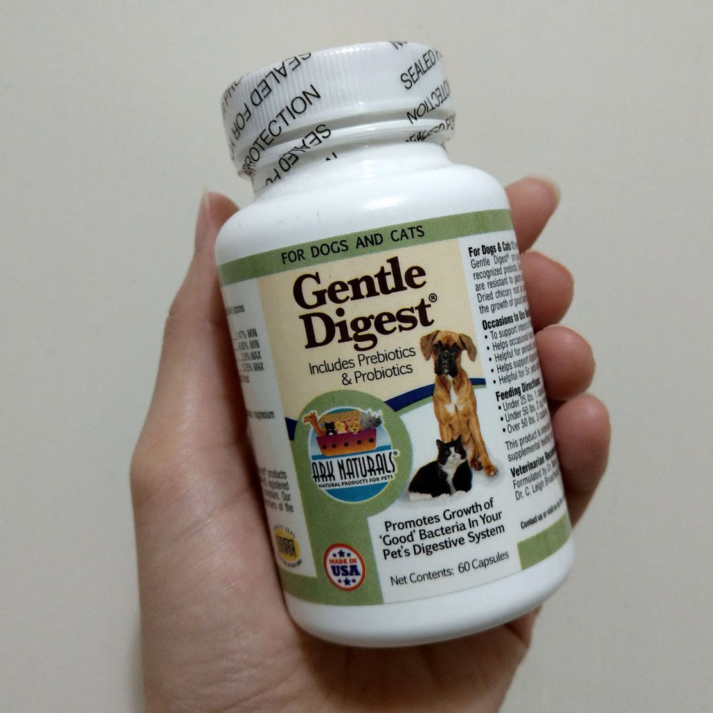 全新ark Naturals Gentle Digest 天然犬貓專用消化益生菌60粒裝膠囊現貨 蝦皮購物