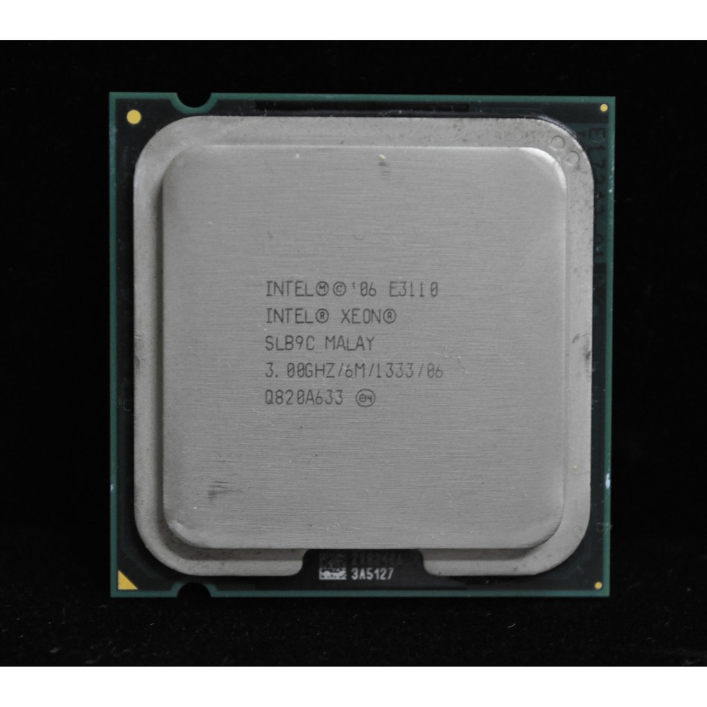 Intel XEON E3110 等同 E8400 雙核正式版(775 3.0G) E8300 E8500 參考