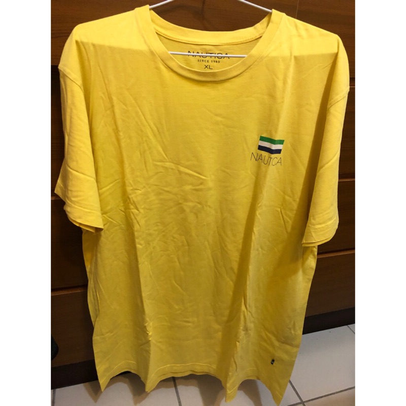 二手 NAUTICA 黃色短袖T恤 尺寸XL