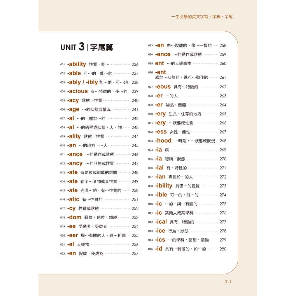 一生必學的英文字首 字根 字尾 口袋書 附1mp3 蝦皮購物
