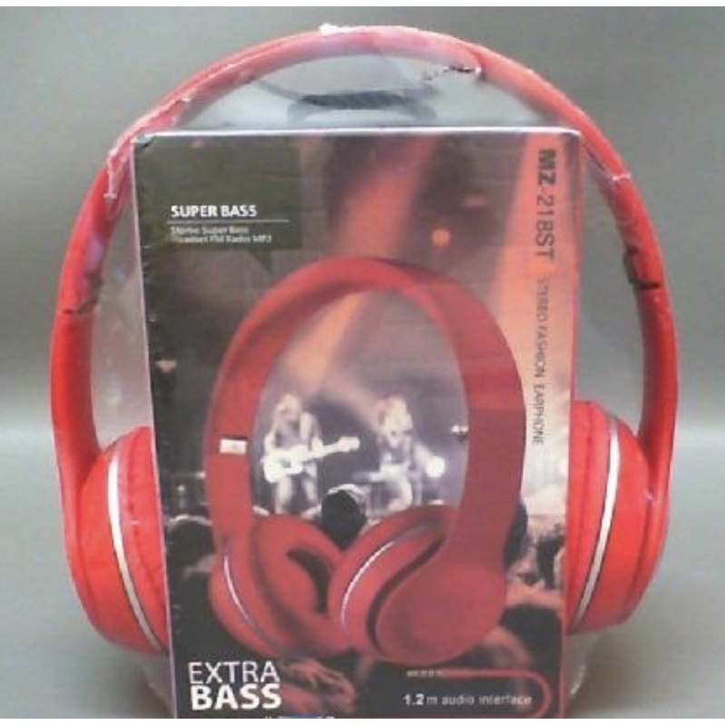 紅色耳罩式耳機/JBL Super Bass/MZ-218ST#耳機#居家防疫
