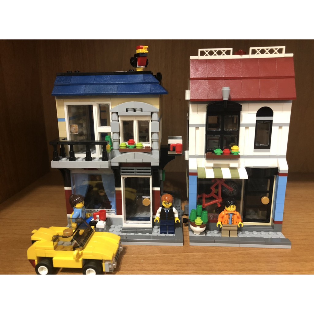 LEGO 31026 腳踏車店與咖啡店 二手 保存良好