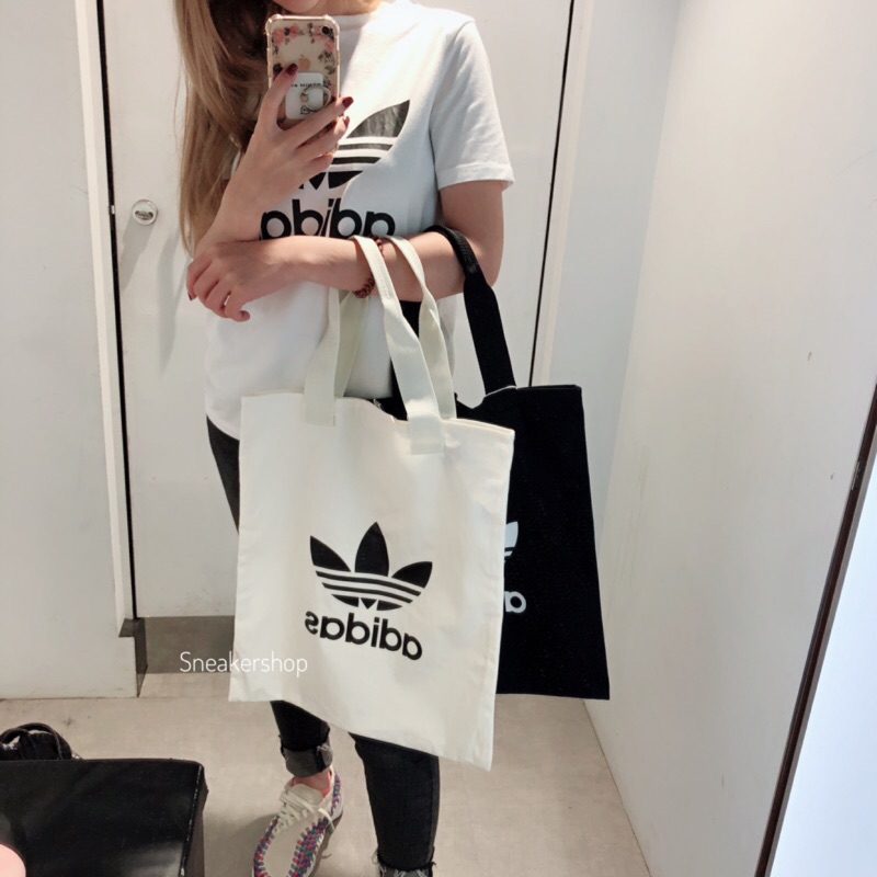 Adidas 愛迪達 托特包 購物袋 帆布 手提袋 BQ7566 DQ3166