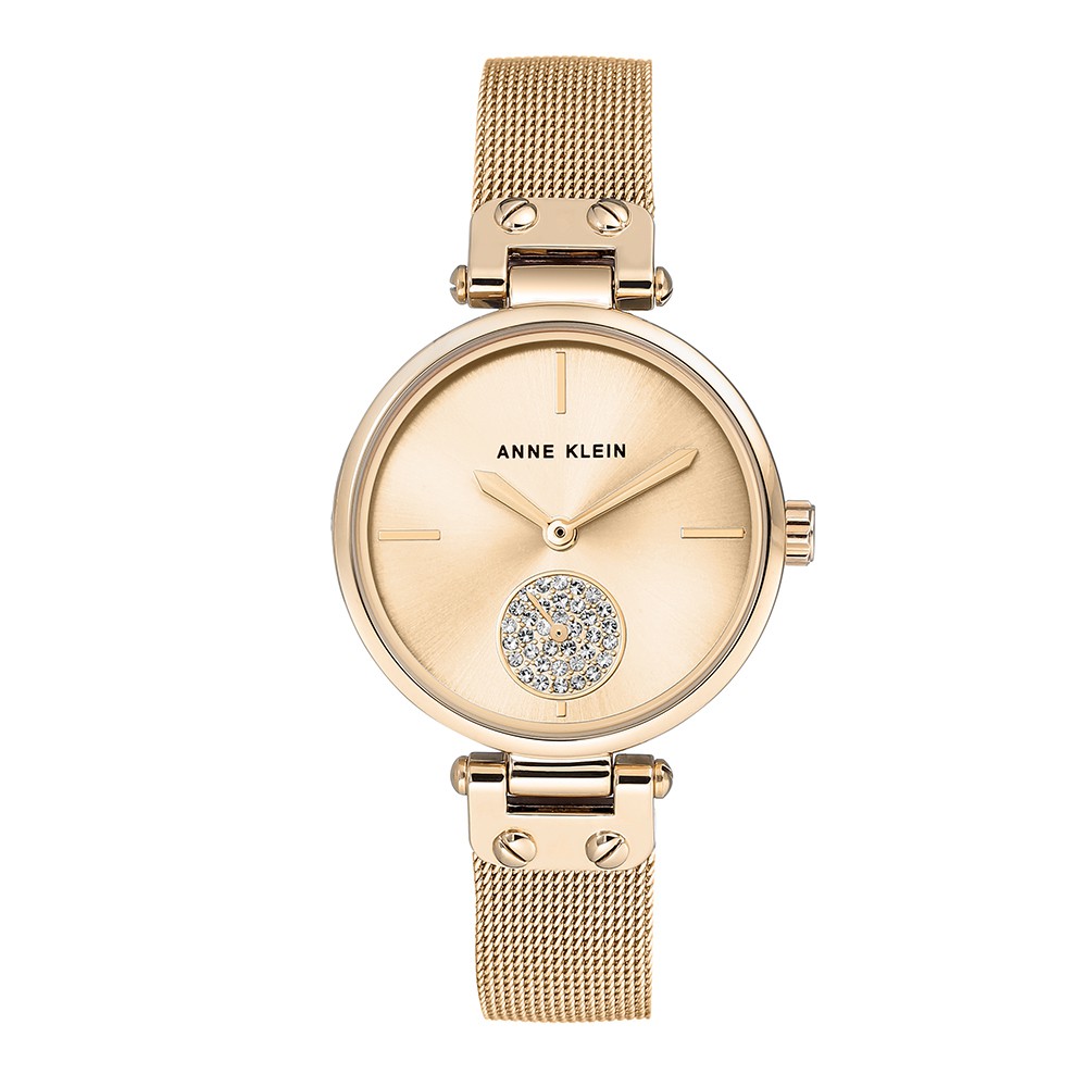 Anne Klein 典雅系列腕錶 AN00235 34MM 金色