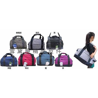 ~雪黛屋~YESON 旅行袋中容量台灣製造YKK零件附長背帶高單數防水尼龍布可固定行李箱拉桿合併Y62018(S)
