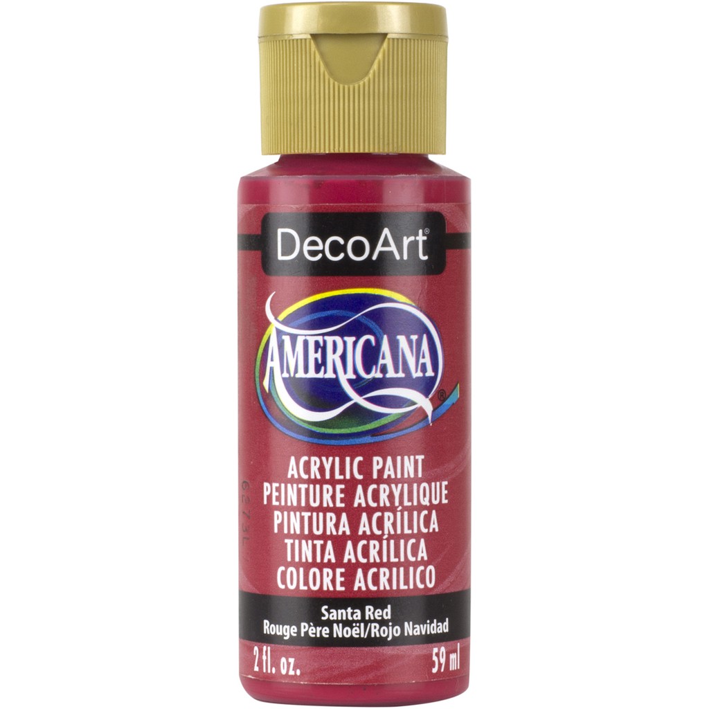 DecoArt 聖誕紅色 Santa Red  59 ml Americana 壓克力顏料 DA170 ( 美國 )