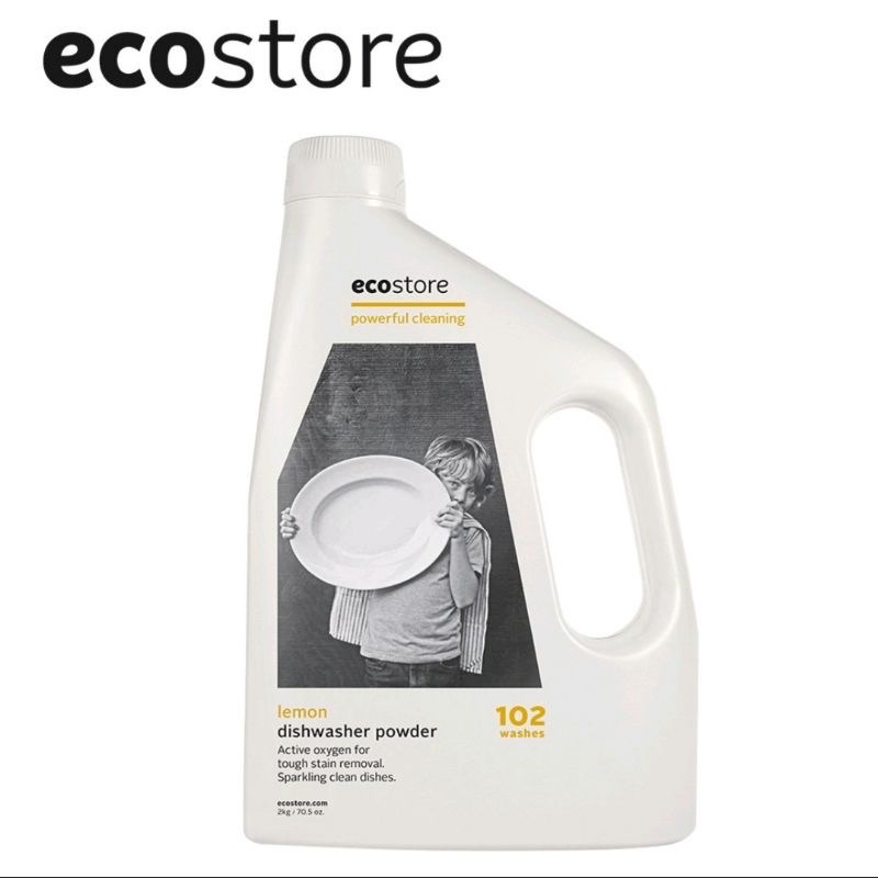 【ecostore宜可誠】洗碗機專用環保洗碗粉_經典檸檬2KG 1入紐西蘭原裝進口