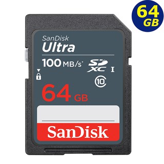 SanDisk 64GB 64G SD ultra 100MB/s 灰 SDXC UHS U1 C10 相機記憶卡
