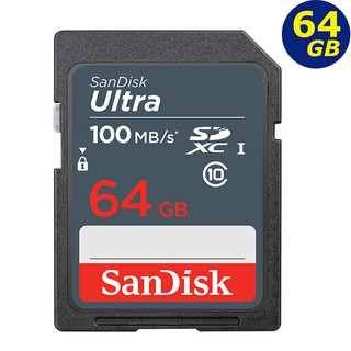 SanDisk 64GB 64G SD ultra 100MB/s 灰 SDXC UHS U1 C10 儲存裝置