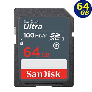 sandisk 64gb 64g sd ultra 100mb/s 灰 sdxc uhs u1 c10 相機記憶卡