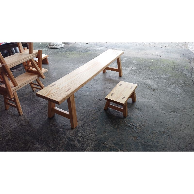 D000（崙頂傳統原木家具行）-杉木長板凳2件含運價