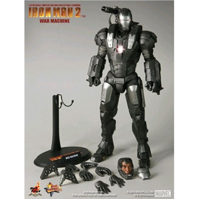 野獸國 hot toys mms120 鋼鐵人 Iron man 戰爭機器 MK1 塑膠版