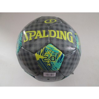 足球SPA64953灰黃-(五號足球/成人足球)SPALDING斯伯丁PU足球 (贈球針+球網)