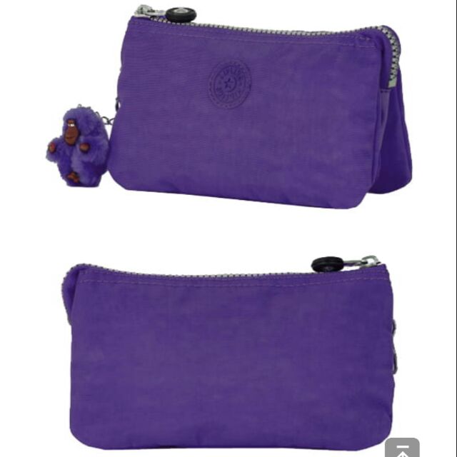 Kipling 三層手拿包-紫色
