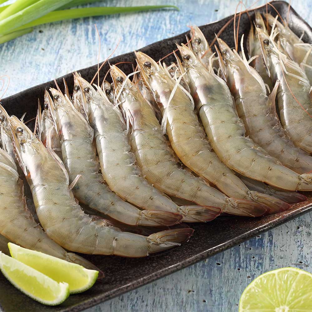【海豐生鮮】尼加拉瓜進口  大尾鮮凍生白蝦 200g±10%/包 白蝦/草蝦/蝦子/蝦仁/海鮮