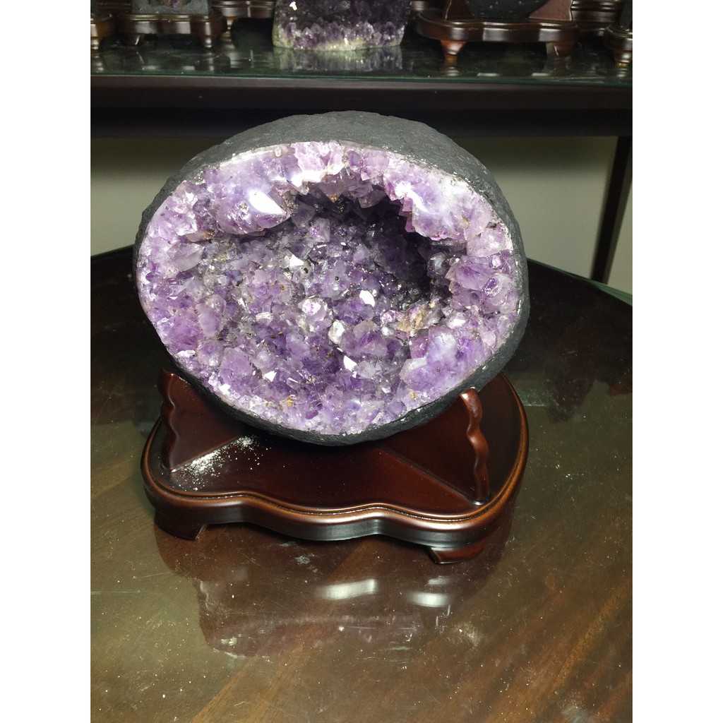 晶洞 烏拉圭 紫晶洞 巴西圓洞 土型 4.1公斤 門檔花 水晶花 巴西 洞深 稀有 避邪  招財 天然 紫水晶