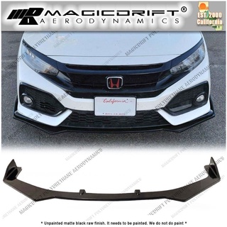 17-18 Honda Civic 3Dr Hatchback CS Style Front Bumper Lip468