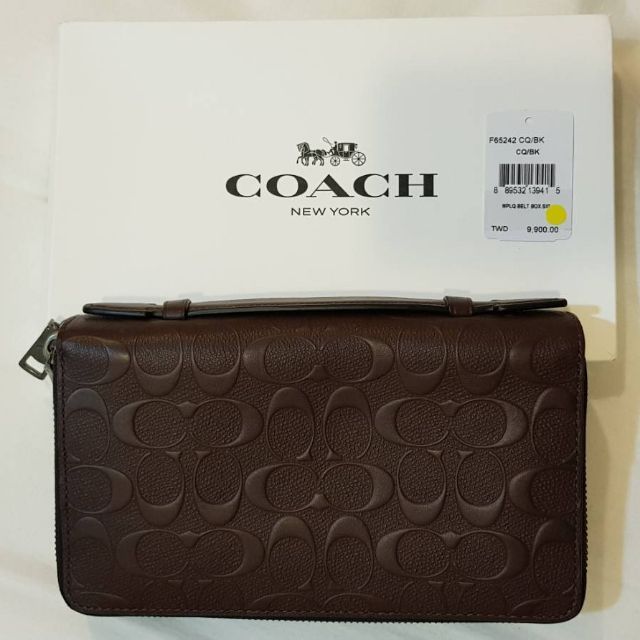 COACH 男用雙層長夾