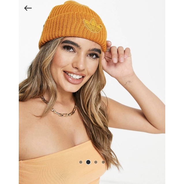 ❤️限量正版現貨❤️ Adidas Originals 橘色限量針織帽 毛帽 保證正貨 限定販售 明星藝人 愛迪達 帽子