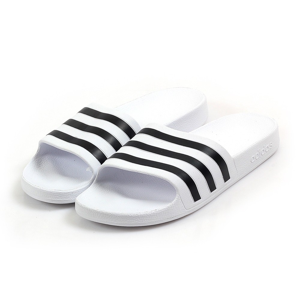 ADIDAS ADILETTE AQUA SLIDE 男款 白黑條 拖鞋 F35539 Sneakers542