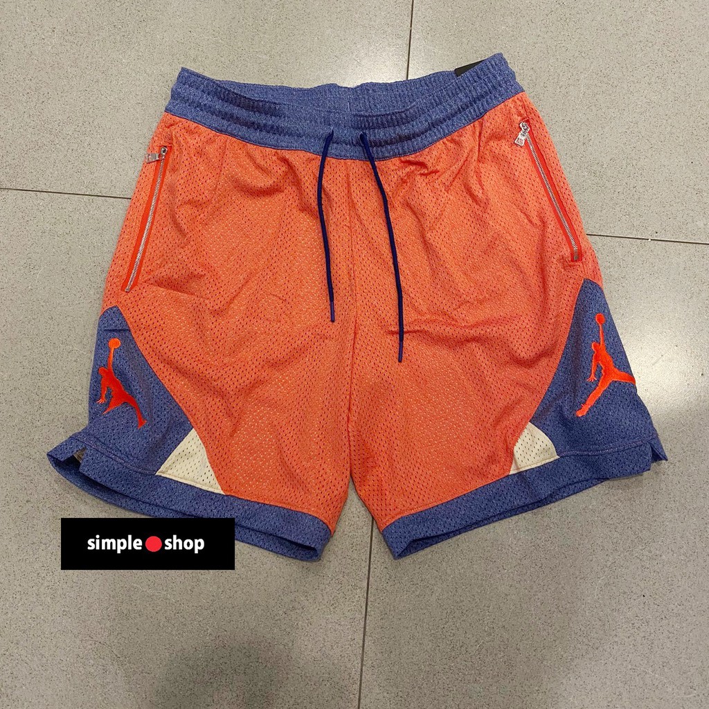 【Simple Shop】NIKE JORDAN JUMPMAN 復古籃球褲 重磅 運動短褲 橘藍 CU2350-631