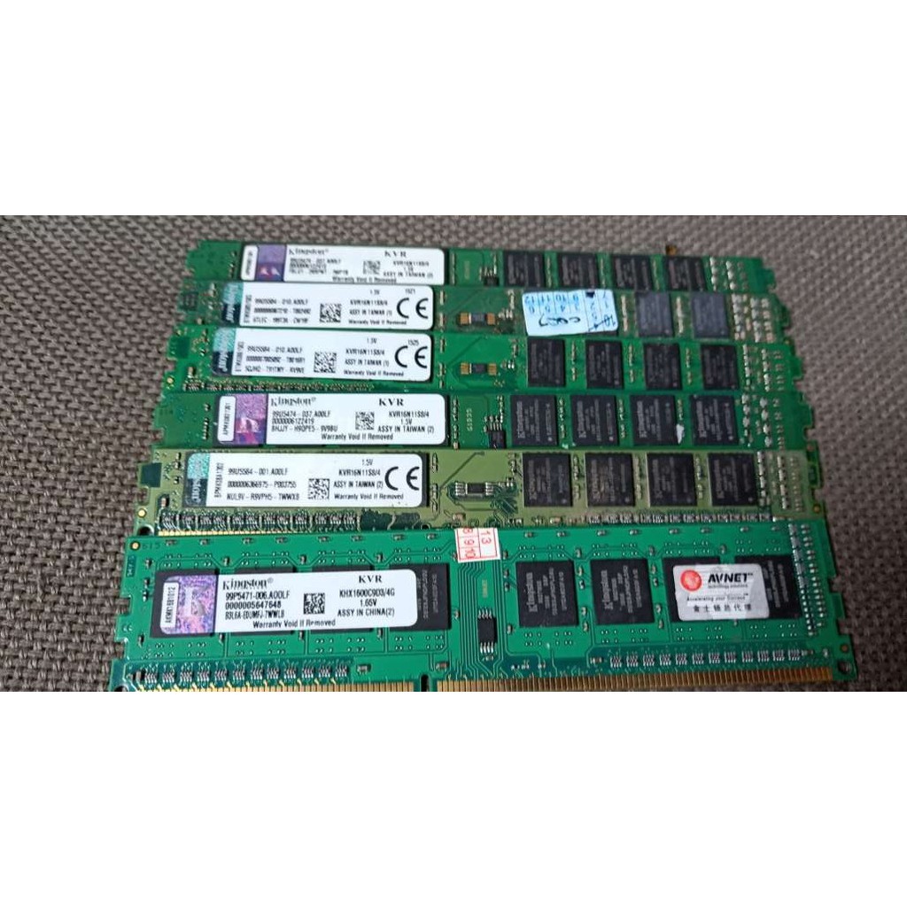 終身保固 金士頓 DDR3 4GB DDR3 1333 1600 4G 雙面顆粒 雙
